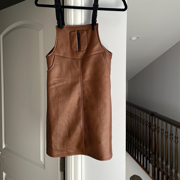 Girls leather jumper by CREW size 7 - Picture 1 of 6